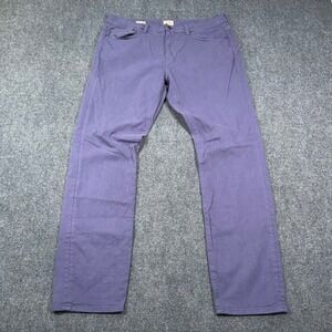J.Crew 484 Slim Fit Chino Pants Mens 35x32 Stretch Cotton Purple Frat Preppy